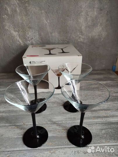 Набор стопок, набор бокалов для мартини