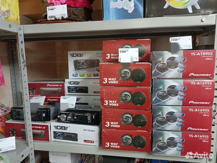 Автомагнитола (9шт), динамики (10пар) опт 1 лот