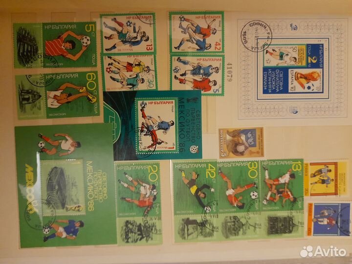 Марки,тема футбол