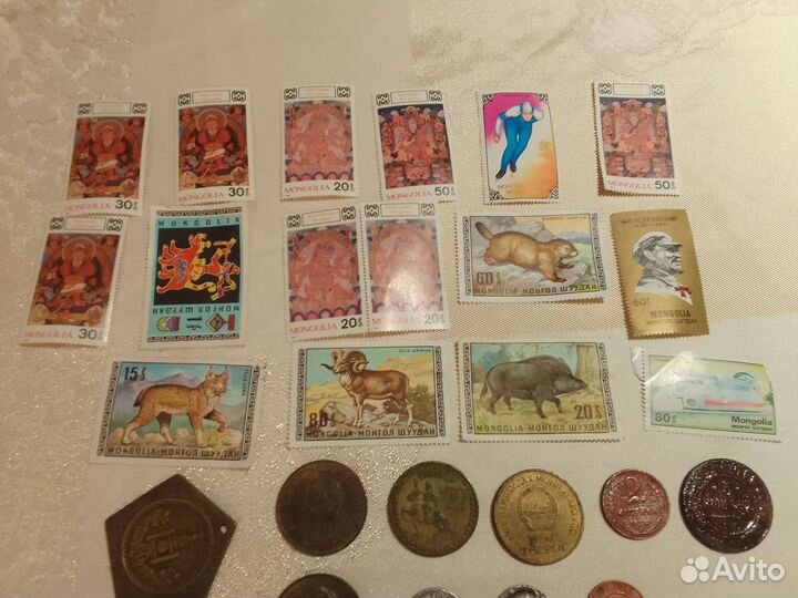 Коллекция марок и монет