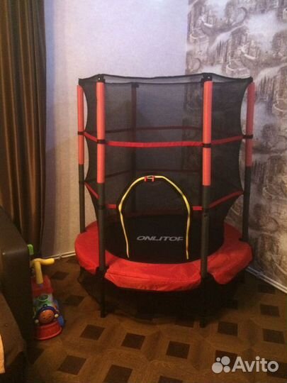 Батут детский с сеткой 140 см Доставка