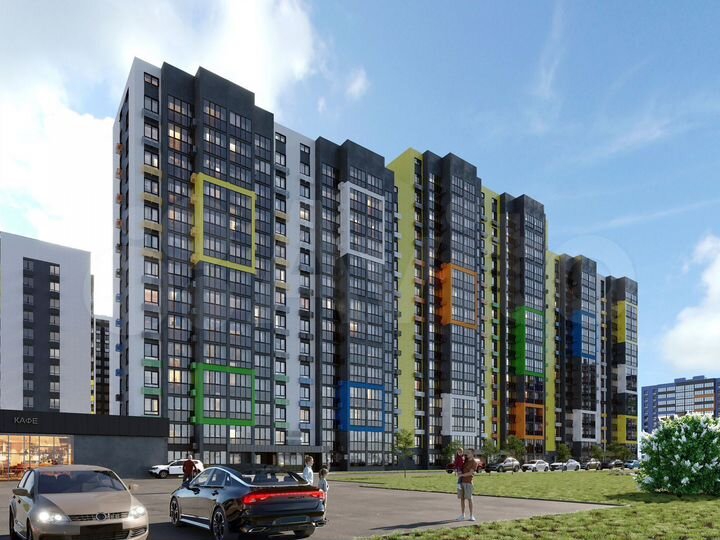 2-к. квартира, 54,5 м², 2/16 эт.