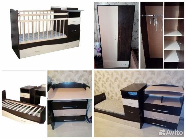 Комплект мебели в детскую, кровать - трансформер