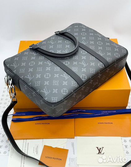 Портфель Louis Vuitton LV канва отделка кожа