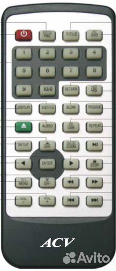 Пульт аналог ACV AVM-7010GR