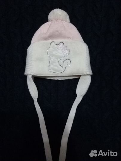 Шапочка для девочки(зима)