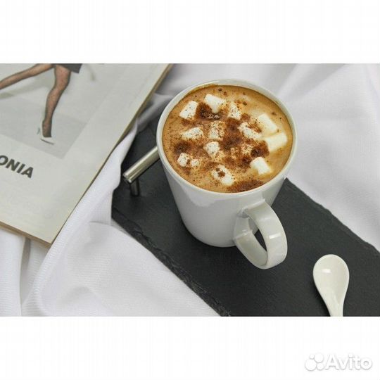 Кружка Доляна Coffee break, 370 мл, цвет белый