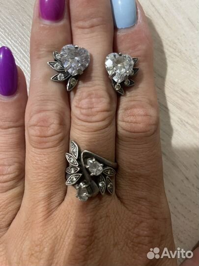 Серебряные серьги