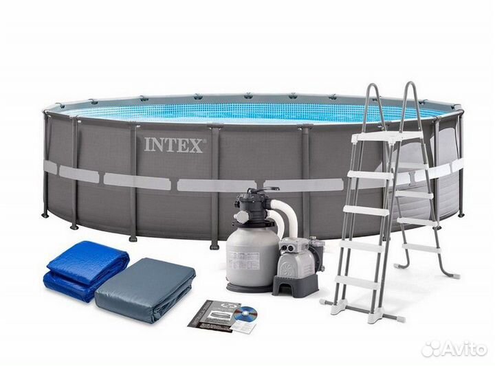 26326 intex каркасный бассейн 488х122 Ultra frame