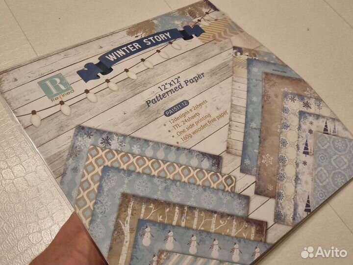 Набор бумаги скрапбукинг 12