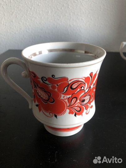 Винтаж Чайная пара.Фарфор.Полтавский фарф-вый з-д