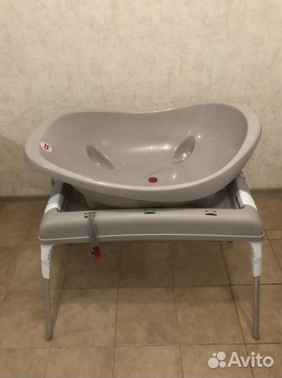 Пеленальный столик с ванночкой и горкой Ok baby