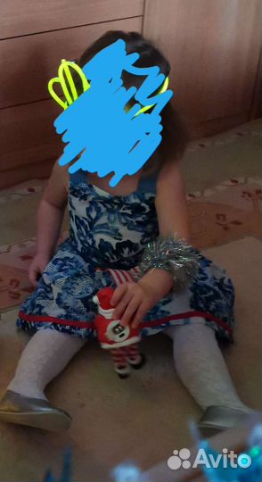 Нарядное платье для девочки 92 98