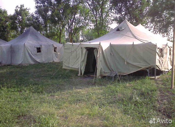 Армейская брезентовая палатка 40 местная