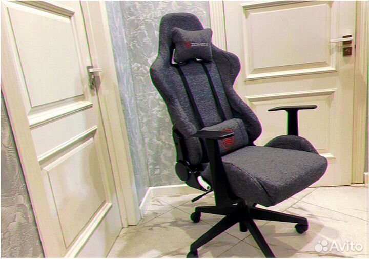 Геймерское кресло серое с гарантией