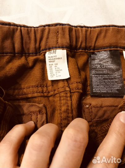 Брюки hgm вельветовые, 122