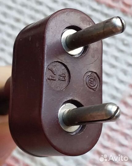 Винтажный Провод с Бакелитовой Вилкой, СССР 1960е