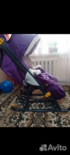 Детские санки коляска