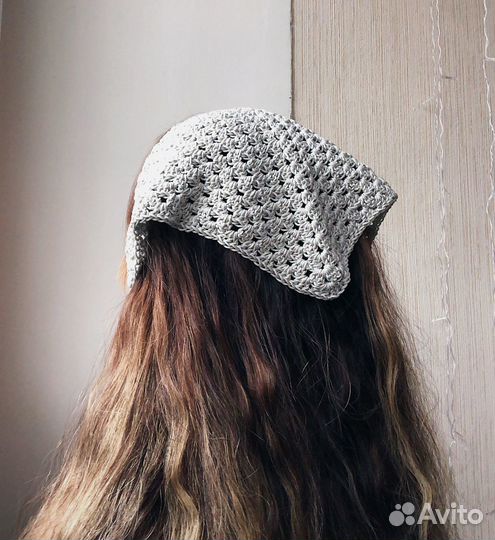 Косынка вязаная крючком