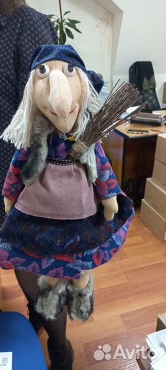 Подарок Оберег Кукла Баба Яга ручная работа
