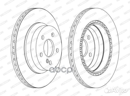 Диск тормозной MB W211/W212/X204 02- задн. DDF1