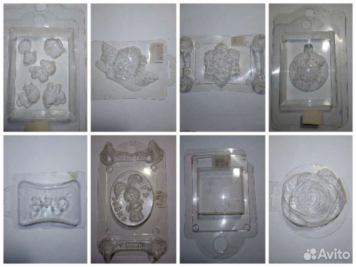 Пластиковые формы(8шт) для изготовления мыла