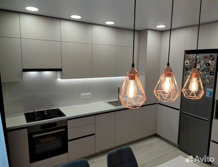 Хай тек кухонный гарнитур на заказ