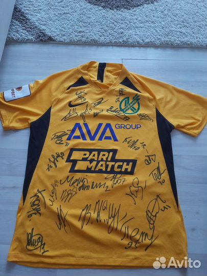 Футболка фк Кубань с автографами футболистов