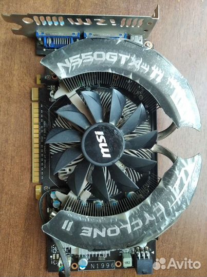 Видеокарта msi gtx 550ti cyclone II