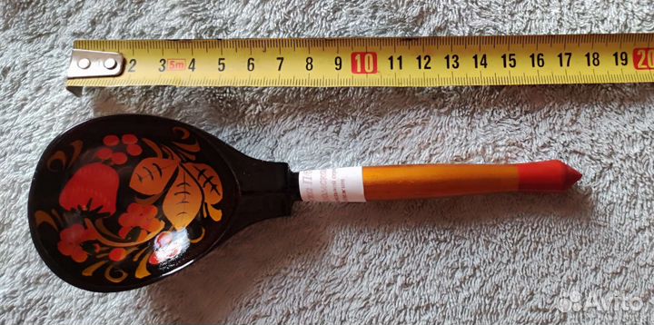 Ложки сувенирные Хохлома, набор 2 шт., деревянные