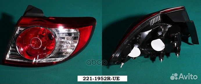 Фонарь задний hyundai santa FE 09-12 RH 221-195
