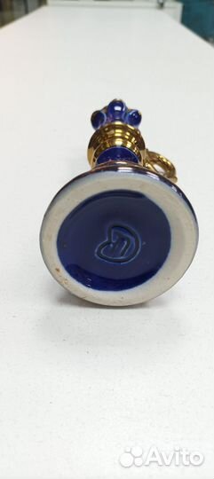 Подсвечники, фарфоровый и хрустальный