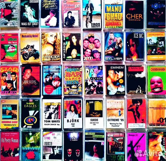 Кассеты западных рок и поп звезд(б/у)