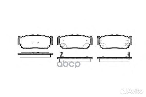 Колодки торм. диск здн Sorento 02- 2106302 Road