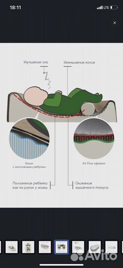 Кокон для новорожденных dolce bambino elite