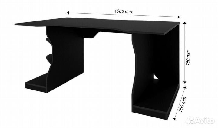 Компьютерный стол Игровой-800uu игровой классическ