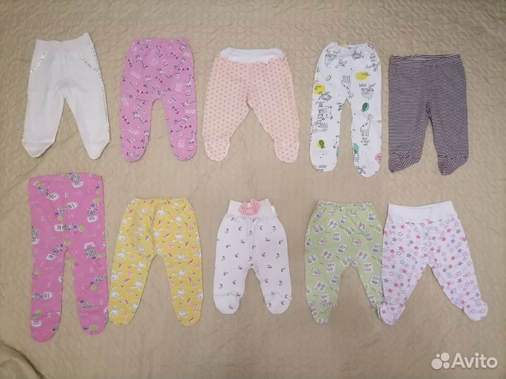 2 пакета вещей на девочку с рождения