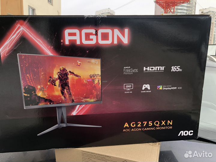 Новый игровой AOC agon 2к 165Гц 27