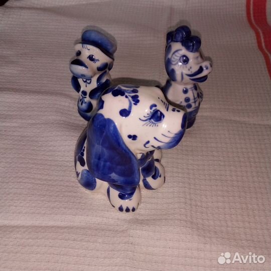 Фигурки животных гжель