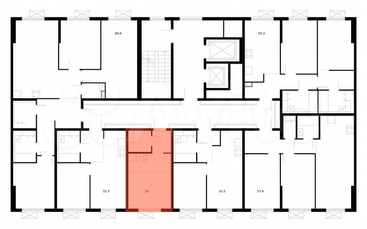 Квартира-студия, 20 м², 3/16 эт.