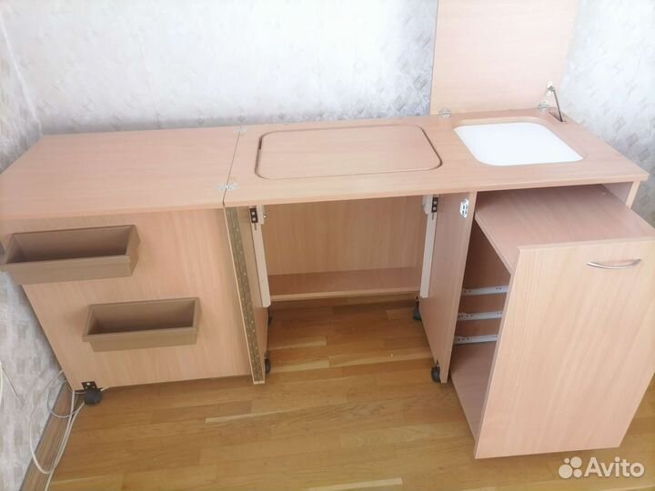 Стол тумба для швейной машины и оверлока и