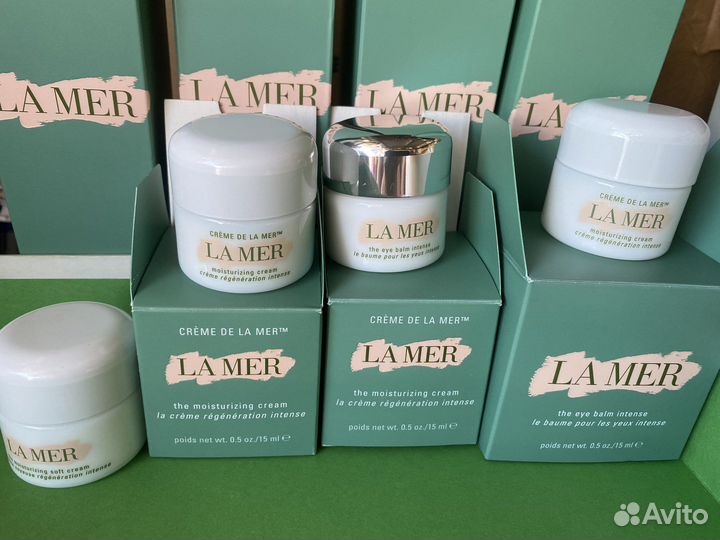 Пустые б/у флаконы, баночки от косметики La mer