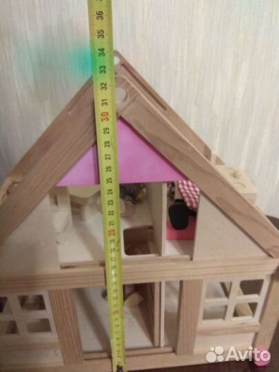 Домик кукольный, качель, кроватка