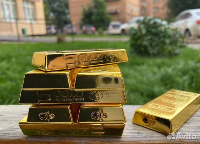 Зажигалка газовая Слитки Золота Gold 999 пробы