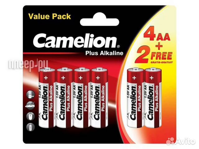 AA - Camelion LR6 Plus Alkaline 42LR6-BP 42 штуки