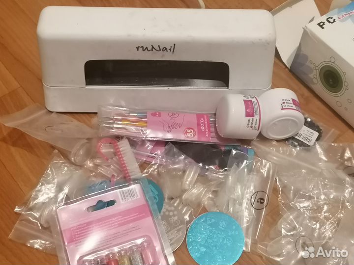 Лампа для маникюра +50 лаков, стразы