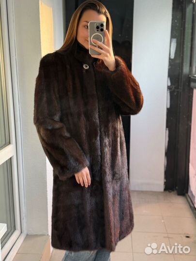 Шуба норковая длинная