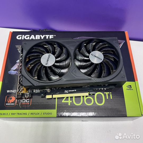 Видеокарта RTX 4060 ti Gigabyte