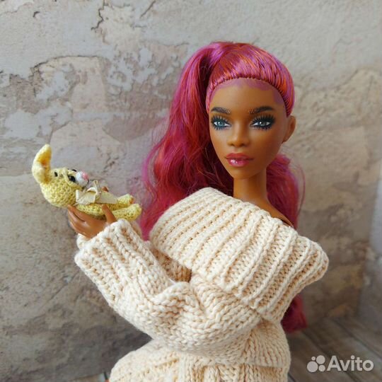 Ооак Кукла Barbie из серии Looks c высоким хвостом