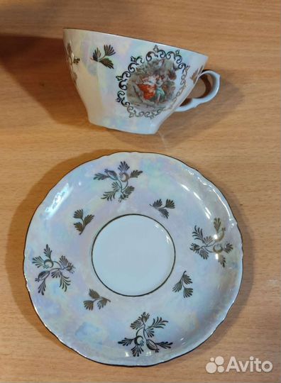 Мадонна Золотая шишка Сахарница, чайные пары Кахла